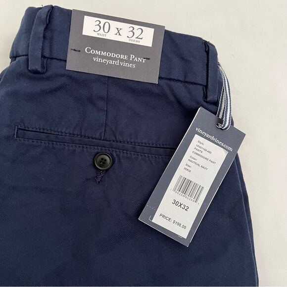 Vineyard vines NWT commodore pant navy men’s size 30 by 32 inseam - Picture 2 of 5